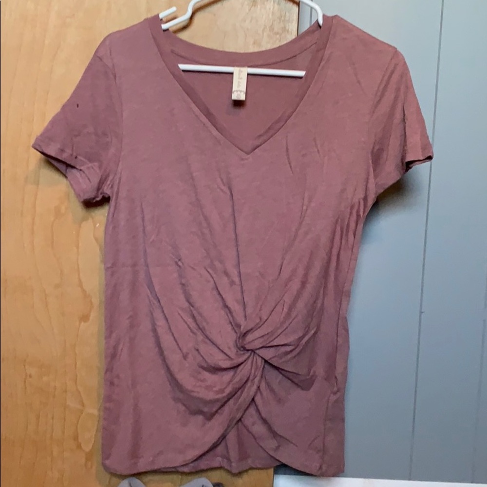 Brand new  Dusty pink twist t-shirt